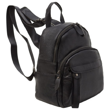 Кожаный женский рюкзак BUFFALO BAGS M319A черный