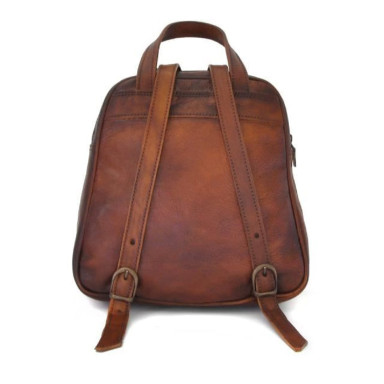 Pratesi BGR185 - Sirmione Backpack in cowhide leather Bruce Gray