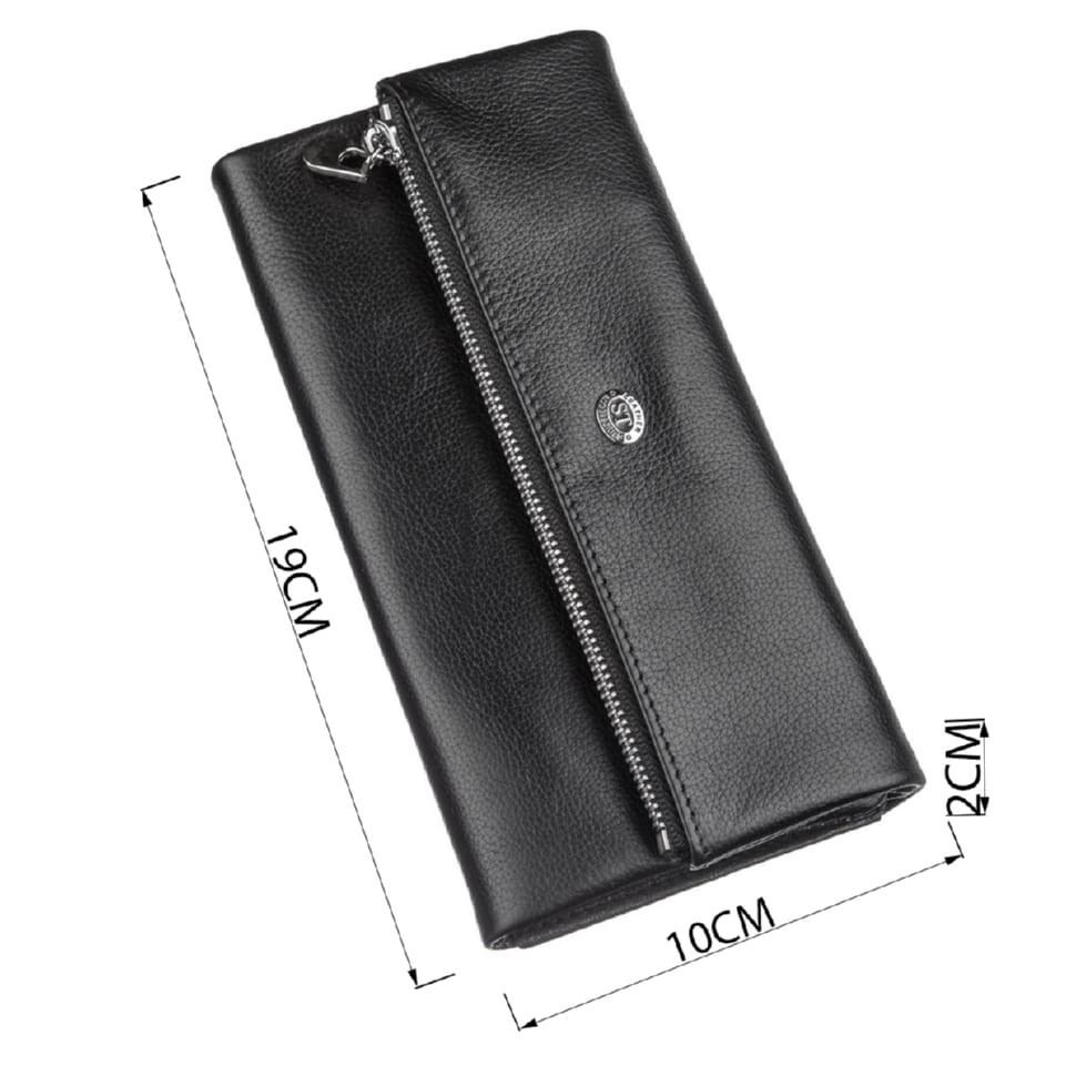 Вертикальний місткий гаманець зі шкіри ST Leather 19303 Рожевий