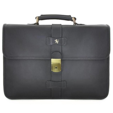 Pratesi BNE458 - Briefcase Anghiari in cow leather Briefcase Anghiari Black