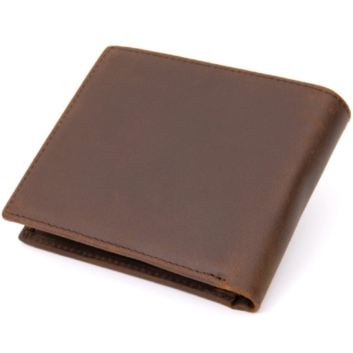 Портмоне унісекс матове Vintage 20445 Темно-коричневе