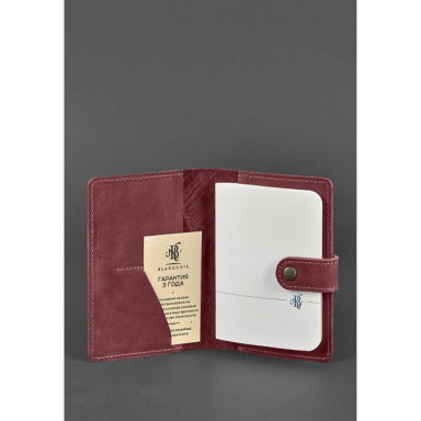 Women's Leather Passport Cover 3.0 Indie Burgundy