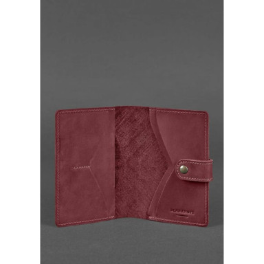 Women's Leather Passport Cover 3.0 Indie Burgundy