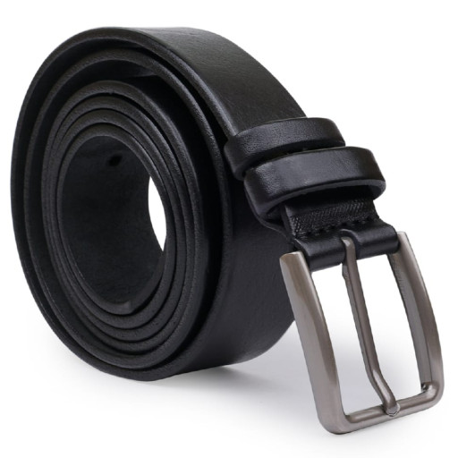 Шкіряний батальний ремінь для чоловіків Vintage 20700 Чорний
