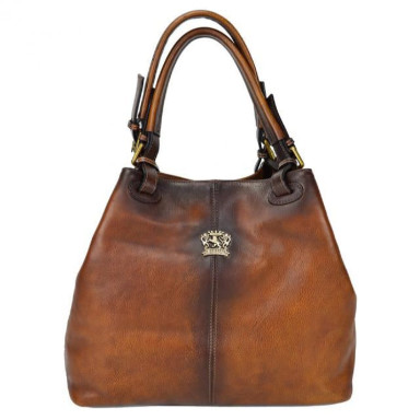 Pratesi BMA168/P - Collodi Small Woman Bag in cow leather Bruce Brown