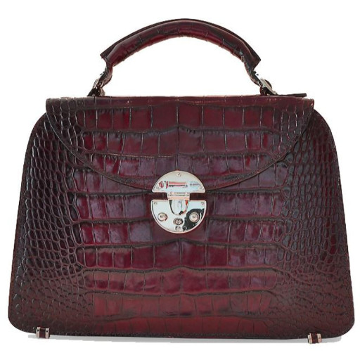 Pratesi KCH285/P - Veneziano Малий King Handbag in cow leather King Chianti
