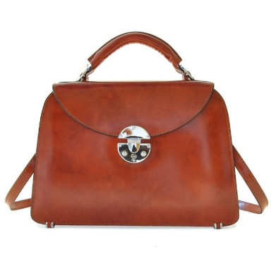 Pratesi KCH285/P - Veneziano Малий King Handbag in cow leather King Chianti