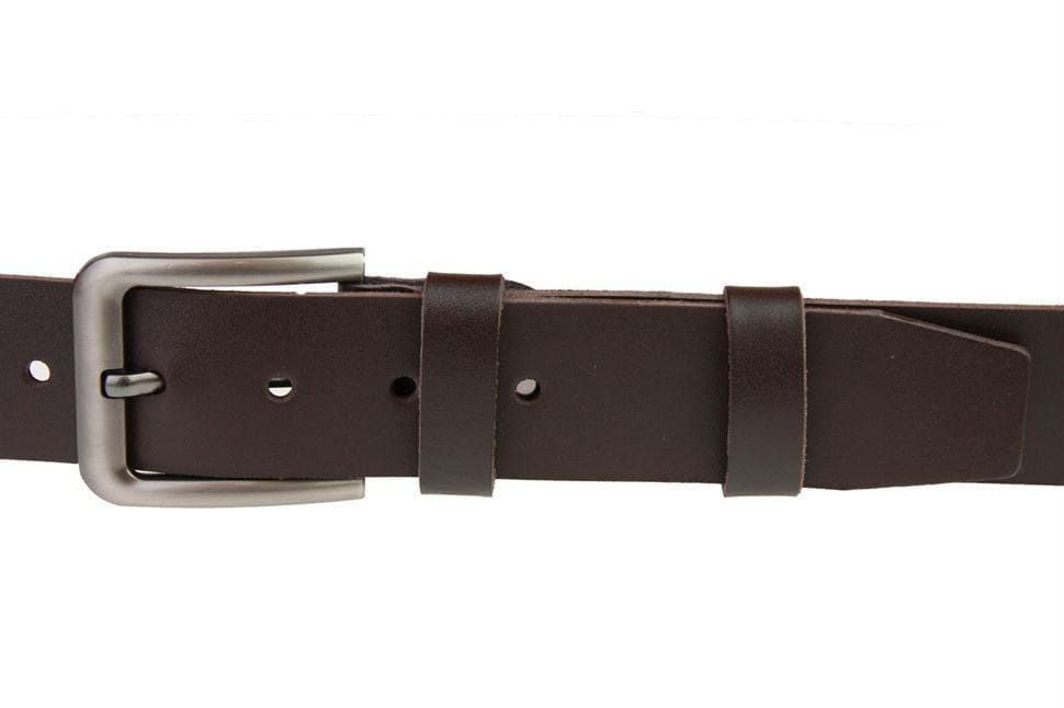 Ремінь чоловічий шкіряний джинсовий SULLIVAN RMK-6 (7) 115-150 см коричневий