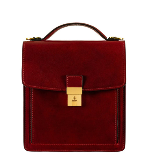 Маленький шкіряний портфель - Walden - Червоний колір - Time Resistance 5242401