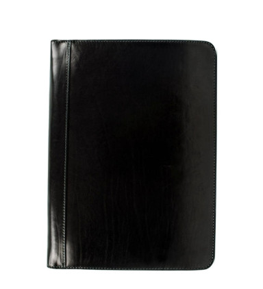 Womens Leather A4 Documents Folder Organizer - Candide -  Black color -  Time Resistance 5198301W