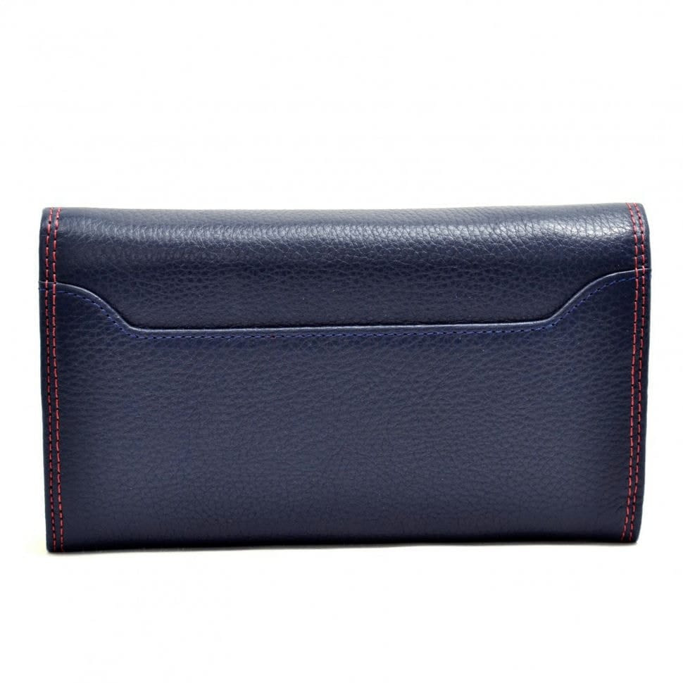 Гаманець жіночий шкіряний CANPEL 2033-241 dm синьо-червоний флотар