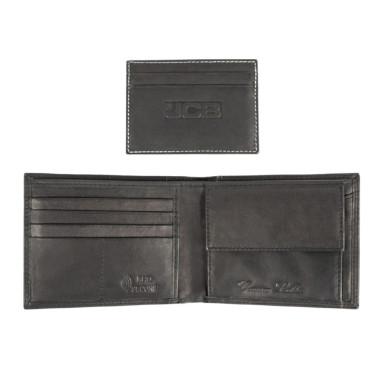 Leather wallet for men JCB NC52MN Black