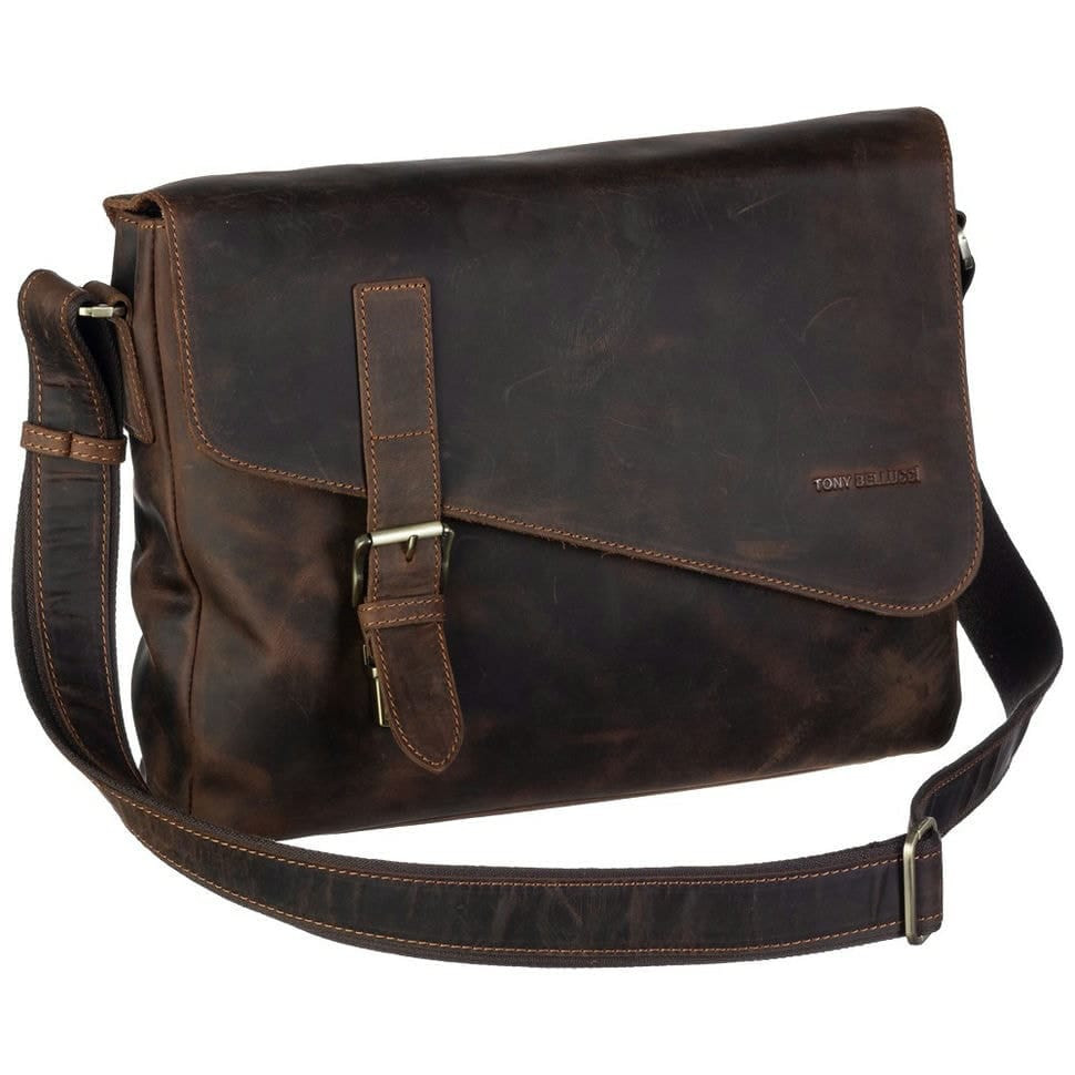 Сумка м'яка шкіряна Tony Bellucci 5165-07 рудий нубук