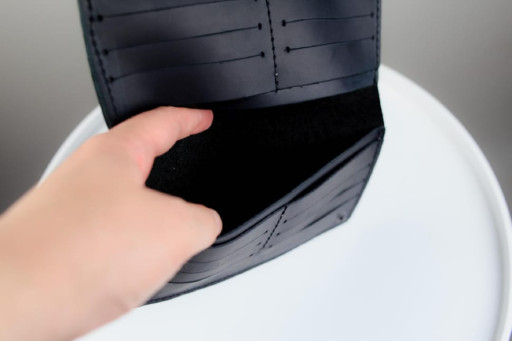 Чоловіче портмоне Skill із натуральної шкіри Crazy Horse SH109 (чорне)