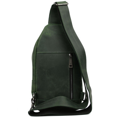 Fashionable backpack sling on one harness green TARWA RE-4007-3md