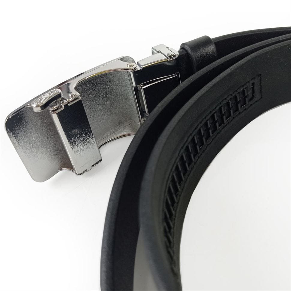 Чоловічий шкіряний ремінь із пряжкою автомат Colmen BCH01-S-MC3521A