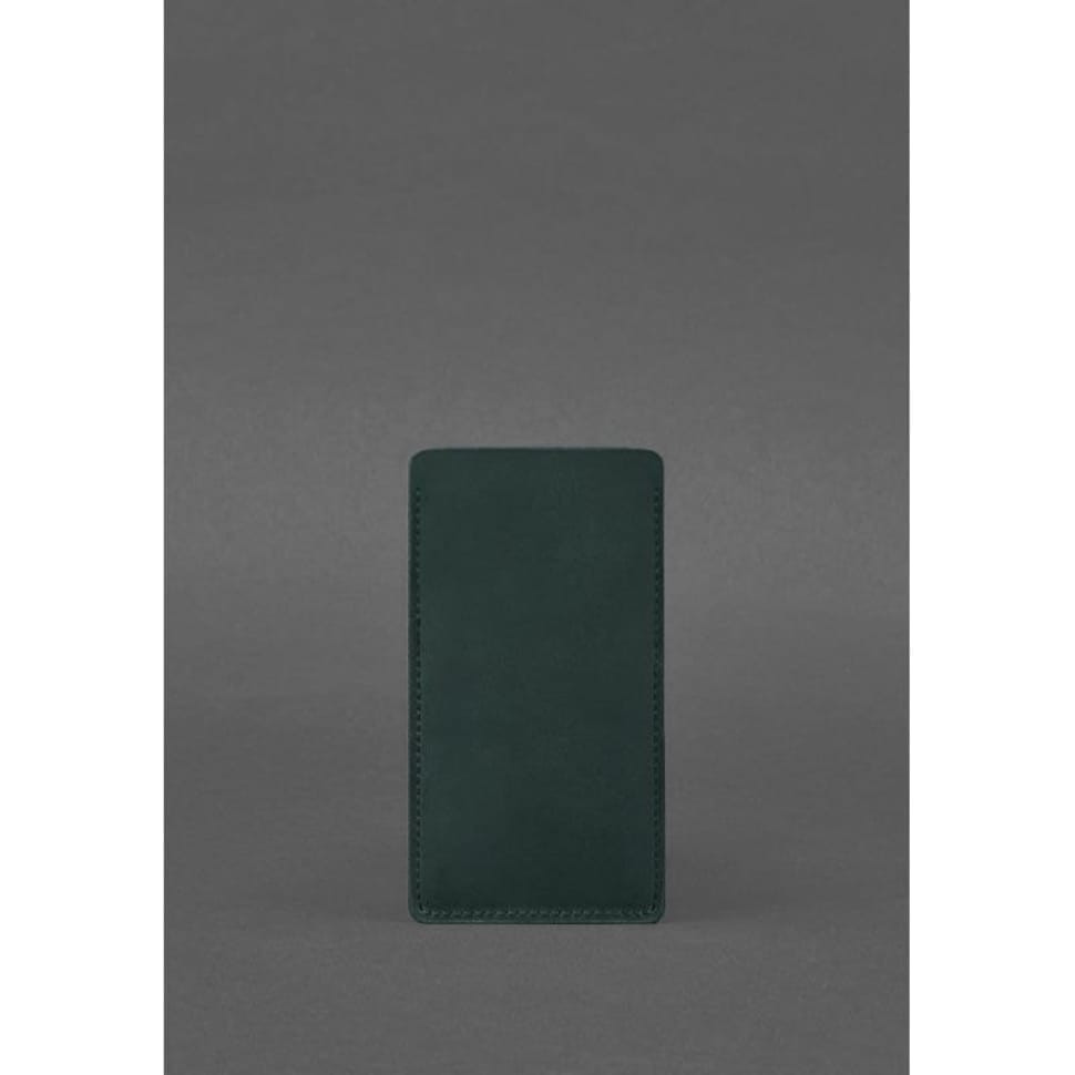 Шкіряний чохол для iPhone 12 Зелений Crazy Horse