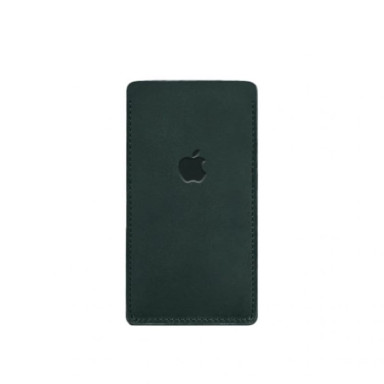 Кожаный чехол для iPhone 12 Зеленый Crazy Horse