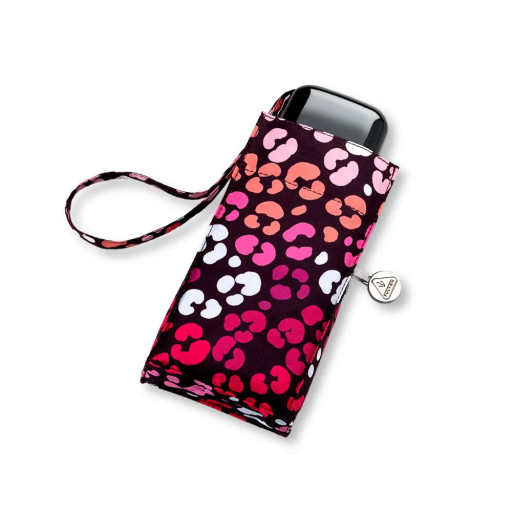 Жіноча міні парасолька Fulton L501 Tiny-2 Funky Leopard (Рожевий леопард)