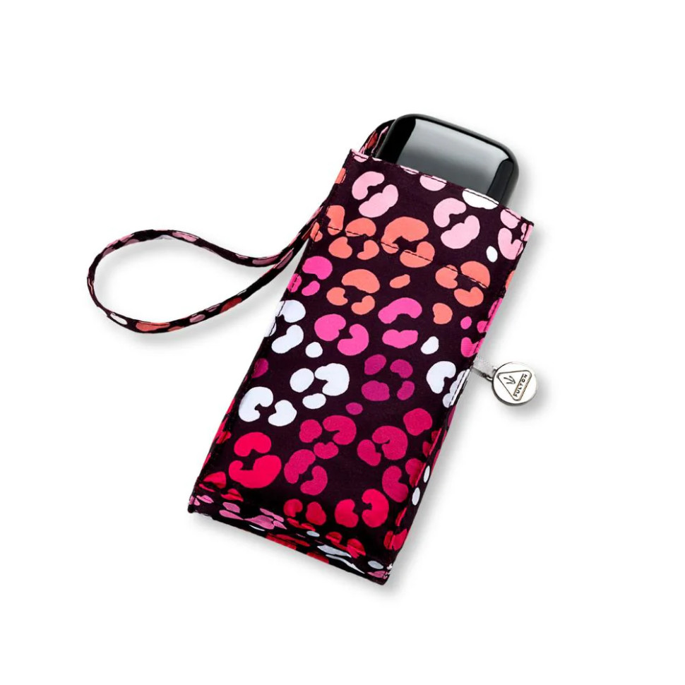 Жіноча міні парасолька Fulton L501 Tiny-2 Funky Leopard (Рожевий леопард)