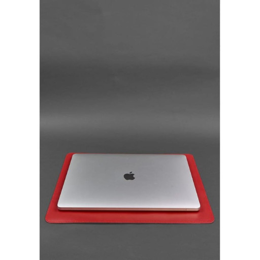 Набор для рабочего стола из натуральной кожи 1.0 красный краст