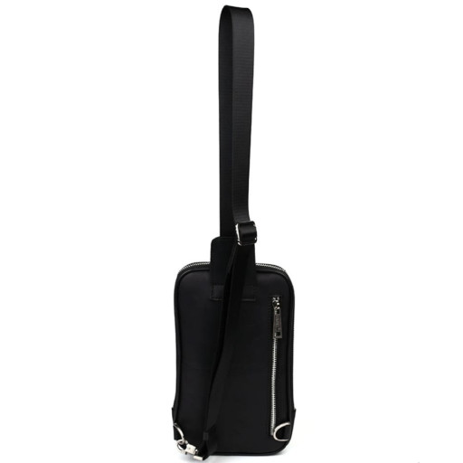 Чоловіча сумка бізнес слінг, діловий стиль TARWA RAG-1537-4lx чорний крейзі та наппа