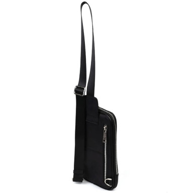 Mens business sling bag, business style TARWA RAG-1537-4lx black crazy and nappa