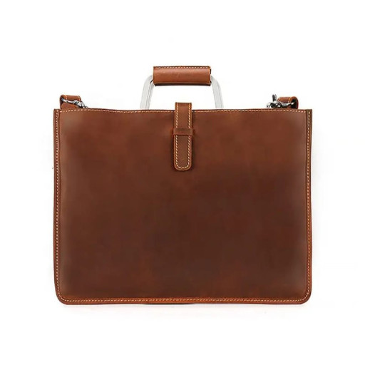 Чоловіча шкіряна папка-портфель із металевими ручками tid14121B Tiding 1