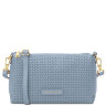 Dedalo Woven printed leather shoulder bag