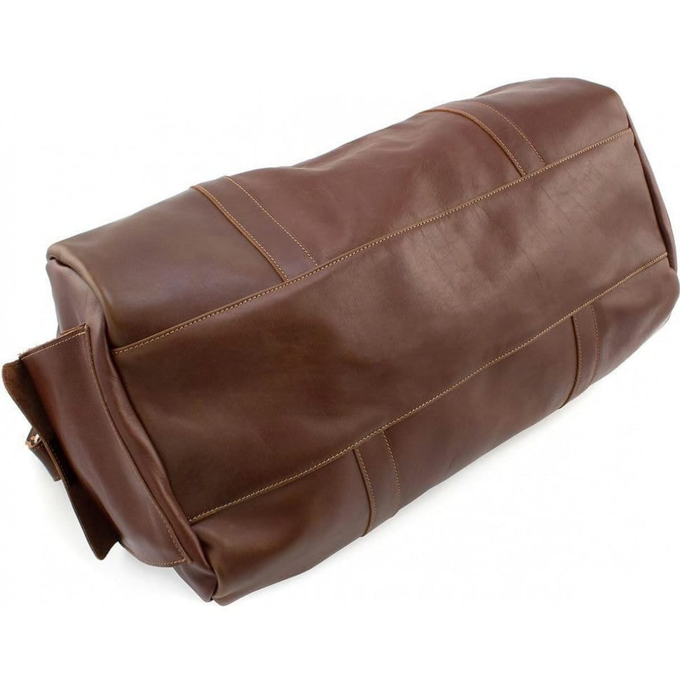 Мяка шкіряна дорожня сумка, колір теракот 760623 Grande Pelle