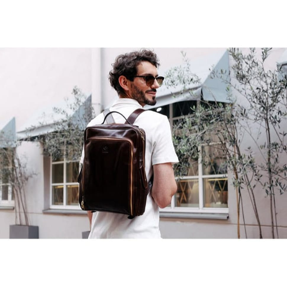 Шкіряний рюкзак - The Sun Also Rises - Коричневий колір - Time Resistance 1173801