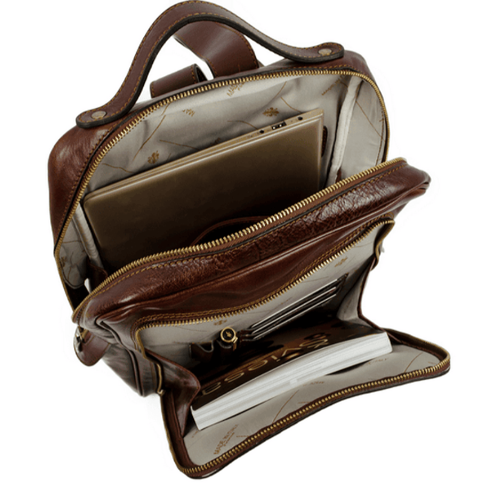 Шкіряний рюкзак - The Sun Also Rises - Коричневий колір - Time Resistance 1173801