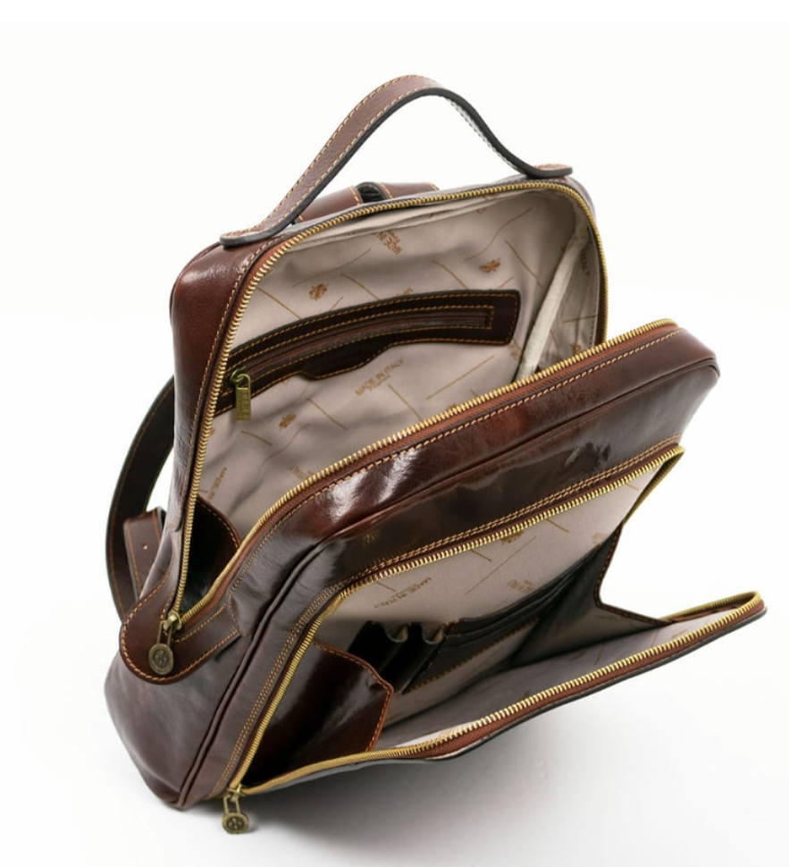 Шкіряний рюкзак - The Sun Also Rises - Коричневий колір - Time Resistance 1173801