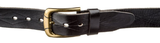 Ремінь шкіряний Vintage 20126 Чорний