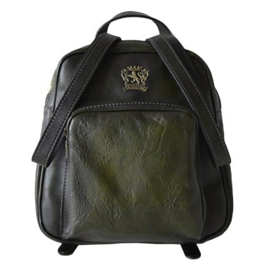 Pratesi BVS185 - Sirmione Backpack in cowhide leather Bruce Dark Green