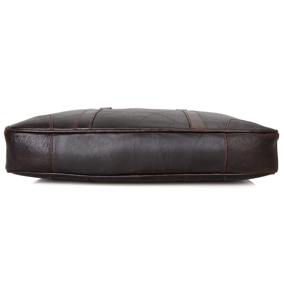 Містка шкіряна чоловіча сумка на кожен день 7349Q