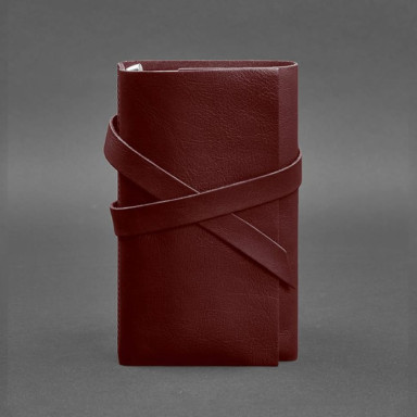 Leather notepad (Soft-beech) 1.0 burgundy