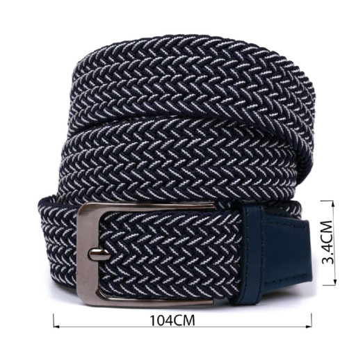 Текстильний ремінь Vintage 20815 Синій