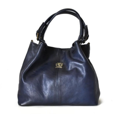 Pratesi BBL168/P - Collodi Small Woman Bag in cow leather Bruce Blue
