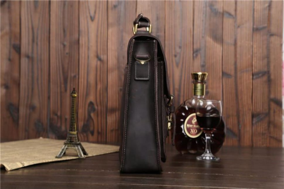 Шкіряний чоловічий портфель, колір коричневий Bexhill bx014