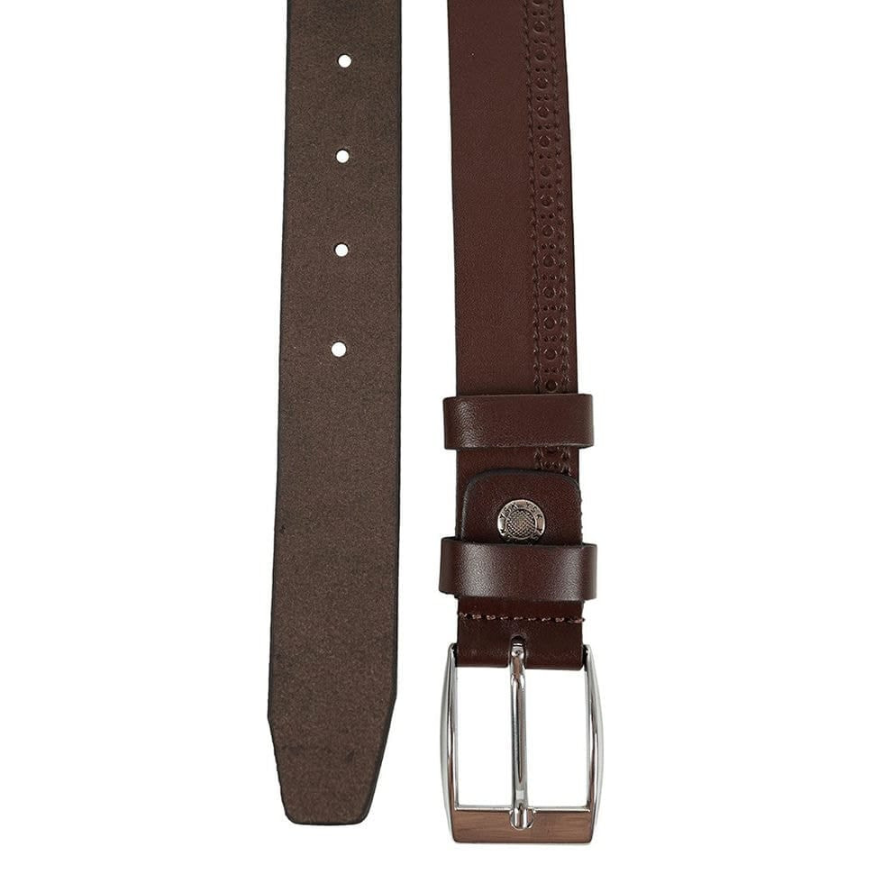 Шкіряний ремень YSK класика 3 см 1827-2 коричневий