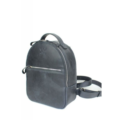 Groove S Leather Backpack Blue Vintage