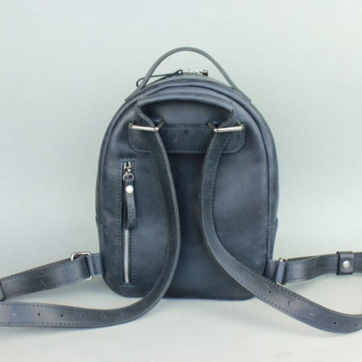 Шкіряний рюкзак Groove S синій vintage