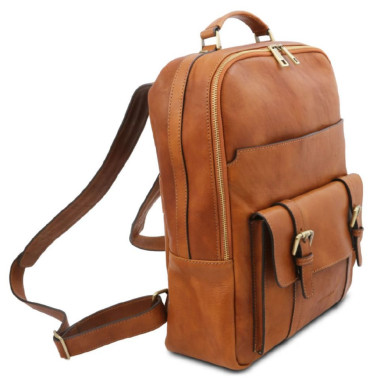 Leather laptop backpack Tuscany Nagoya TL142137
