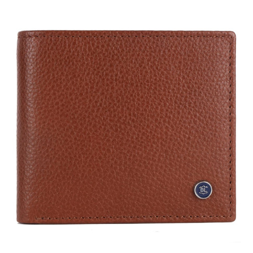 Чоловічий шкіряний гаманець Brampton London Plutus Tan (Рудий)