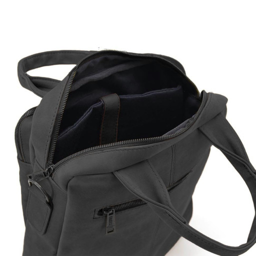 Вертикальна чоловіча сумка RA-7266-3md TARWA чорний крейзі хорс