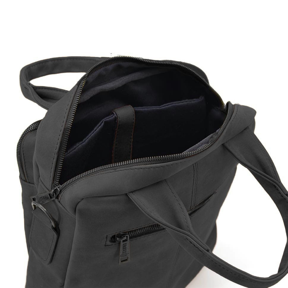 Вертикальна чоловіча сумка RA-7266-3md TARWA чорний крейзі хорс