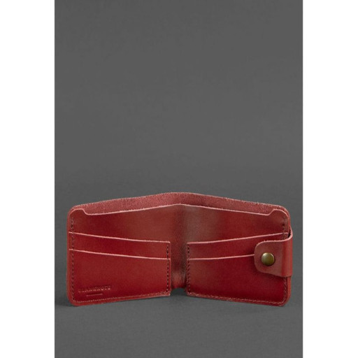 Шкіряне портмоне 4.3 бордове