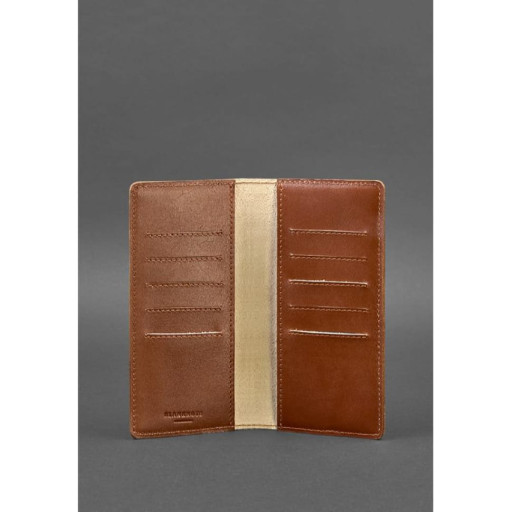 Шкіряне портмоне-купюрник 11.0 світло-коричневе
