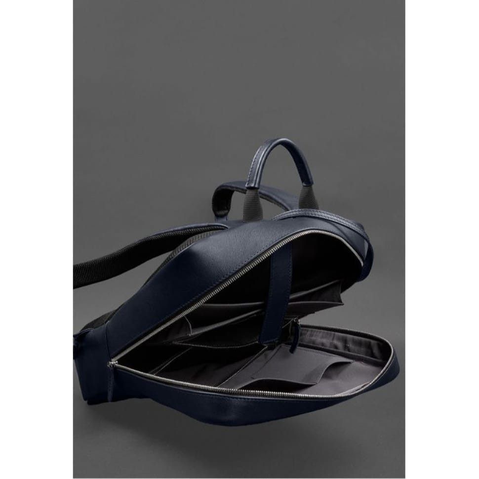 Шкіряний рюкзак Foster 1.1 Темно-синій